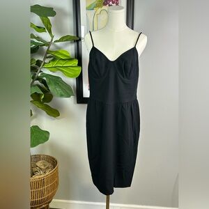 Vintage Liz Claiborne Dress Short Size 12 Straps Sleeveless Back Zipper